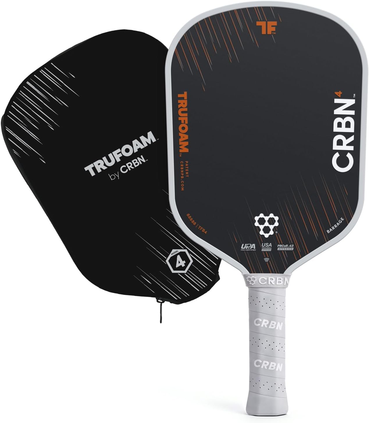 CRBN TruFoam Barrage foam core pickleball paddle
