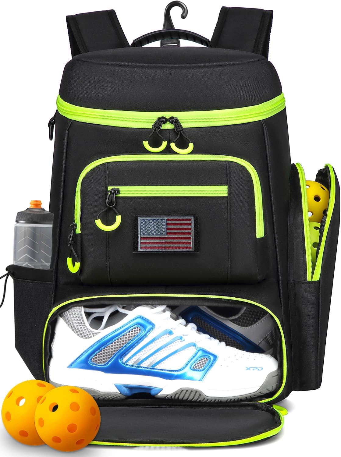 HAMBOLY pickleball backpack with insulated cooler and shoe compartment