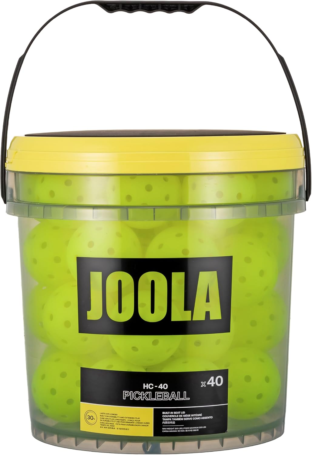 JOOLA HC-40 Hardcourt pickleball balls bulk pack