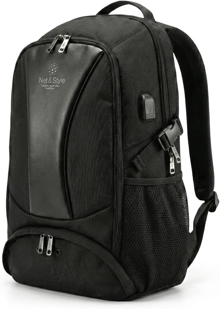 Net and Style pickleball backpack with USB charging port and shoe compartment