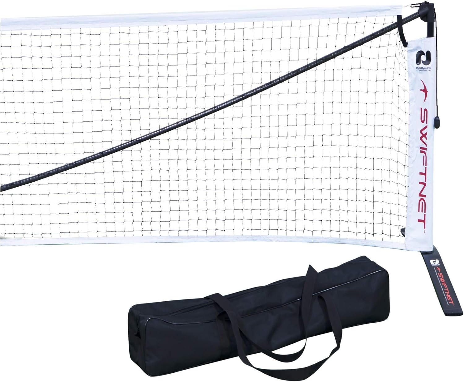 Pickle-Ball SwiftNet 2.1 carbon-fiber portable pickleball net with carry case